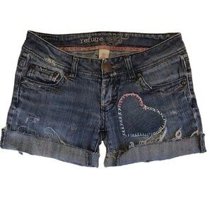 Vintage Y2K Cutoff Jean Shorts Low Rise Vintage Juniors 3 XXS